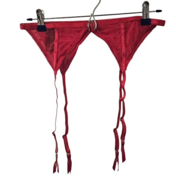 ASOS Other - Pink ASOS Design Women's Minnie Heart Mesh Garter Belt